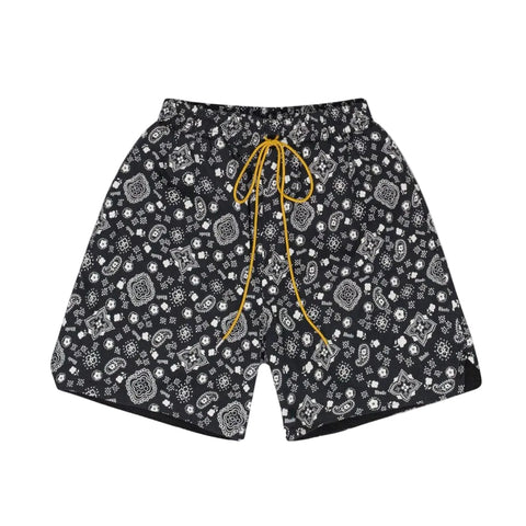 Rhude Bandana Grey Shorts