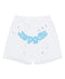 Sp5der OG Logo White/Blue Sweatshorts