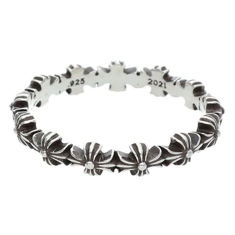 Chrome Hearts Tiny E Silver Ring