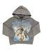 Mixed Emotion Rhinestone Grey Zip Up