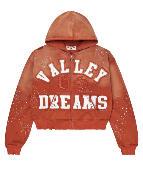 Vale Classico Bling Orange Zip Up