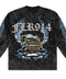 Floor 914 Skystricker Black/Blue L/S Tee