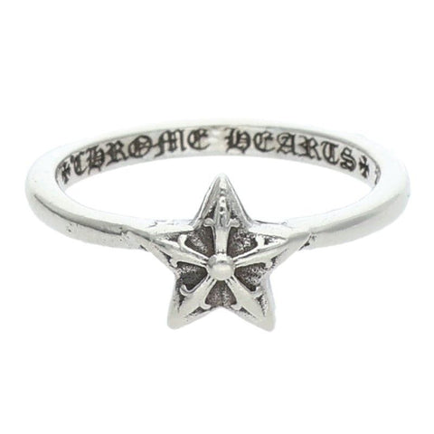 Chrome Hearts Star Bubblegum Silver Ring