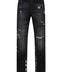 RTA Clayton Distressed Charcoal Paint Jeans