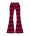 Body by Raven Basics 2.0 Low Rise Burgundy Rose Flared Leggings