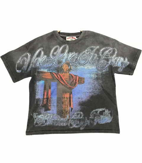 Vale Cross Black Tee