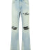 Amiri MX1 Straight Flare Mist Indigo/Black Jeans