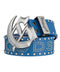 Godspeed Forged GS Studded Steel Blue Belt
