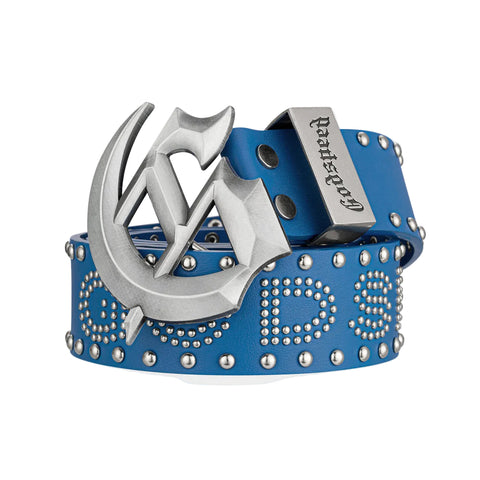 Godspeed Forged GS Studded Steel Blue Belt