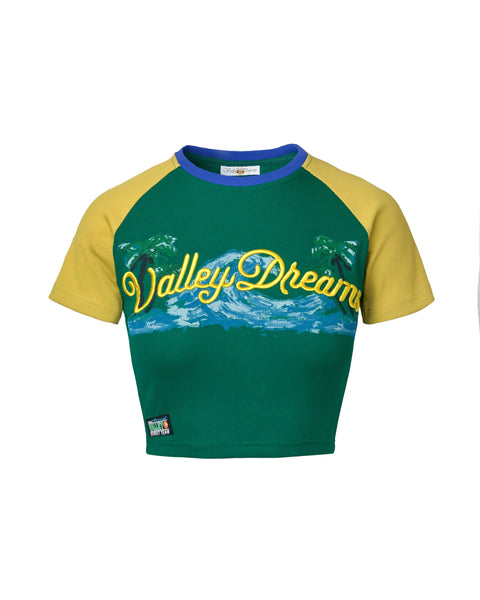 Vale Wavy Femme Green Tee
