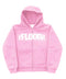 Floor 914 Rhinestone Logo Pink Zip Up