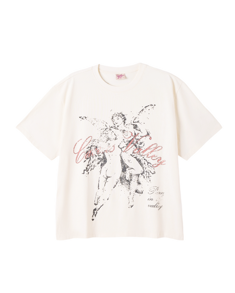 AZVA Studios Cupid Cream Tee