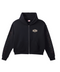 AZVA Studios Crystal Cactus Black Zip Up