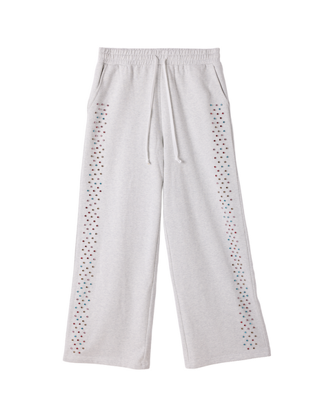 AZVA Studios Crystal Cactus Grey Sweatpants