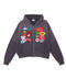 AZVA Studios Rest Stop Vintage Black Zip Up