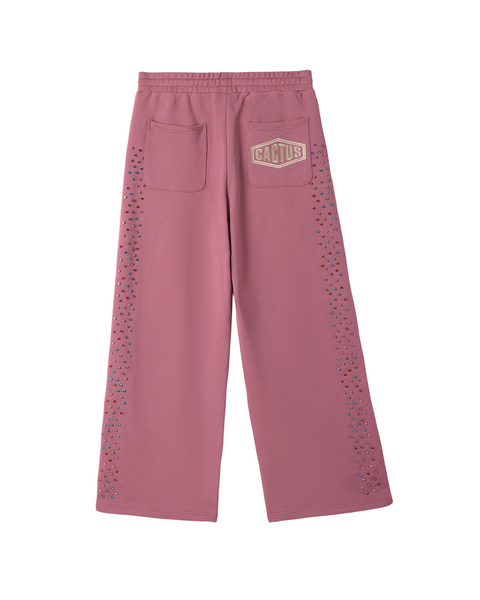 AZVA Studios Crystal Cactus Raspberry Sweatpants