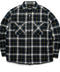 Purple Plaid Black Flannel