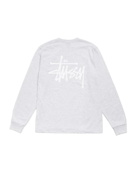 Stussy Basic Ash Heather L/S Tee