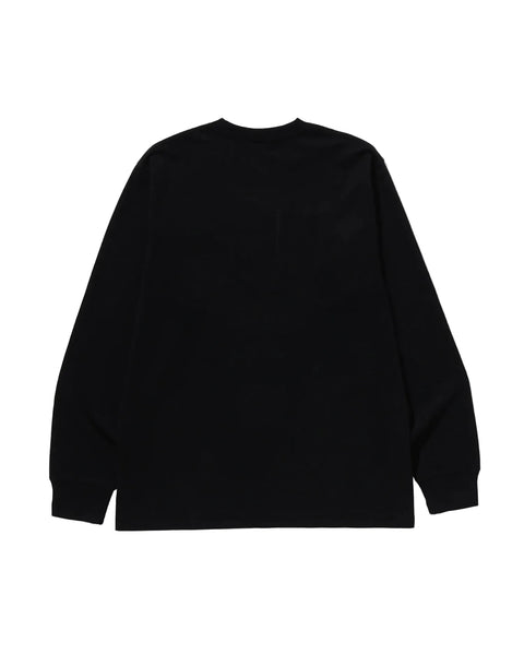 Bape College Logo Black L/S Tee