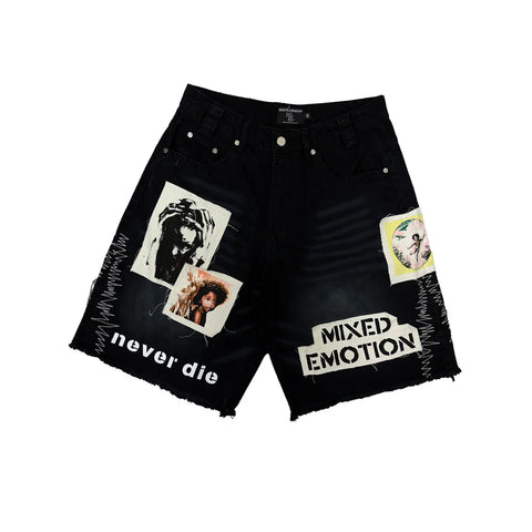 Mixed Emotion Chaos Black Carpenter Shorts