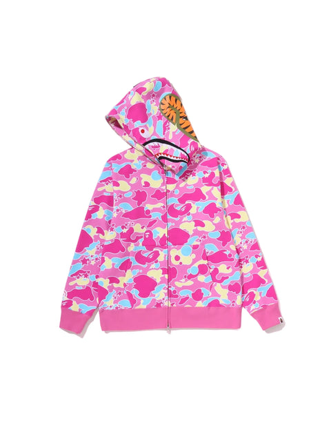 Bape Sta Camo Pink/Yellow/Blue Shark Full Zip