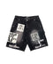Mixed Emotion AI Black Denim Shorts