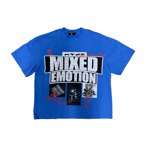 Mixed Emotion Lost Identity Blue Tee