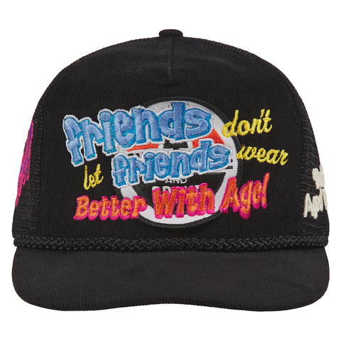 Better with Age Friends Black Trucker Hat