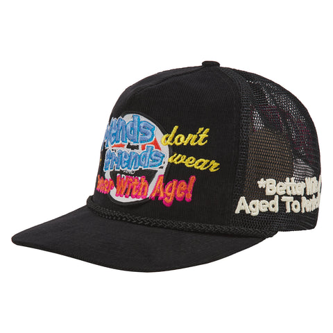 Better with Age Friends Black Trucker Hat