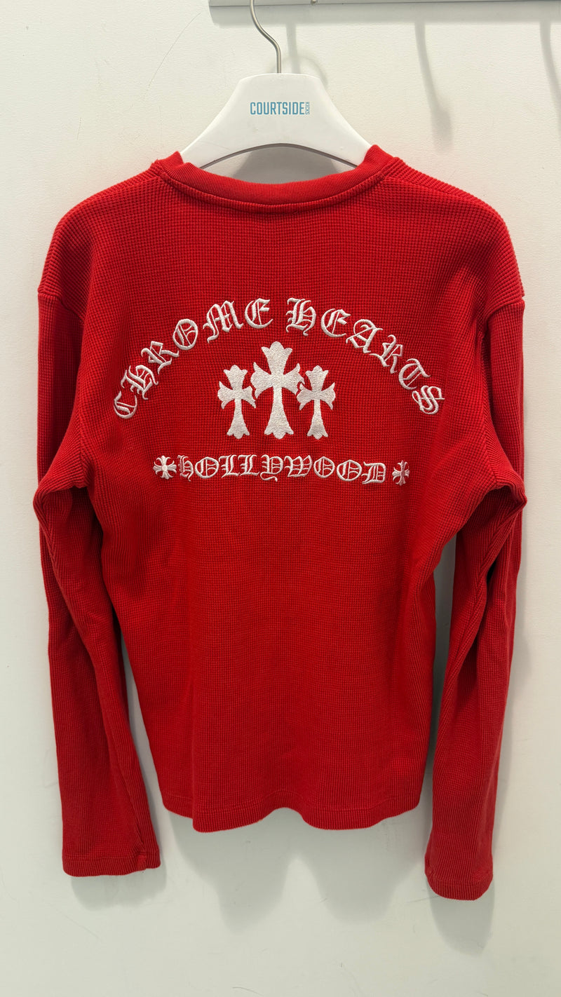 Chrome Hearts Sailon Henley Red L/S Thermal