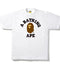 Bape Basic College White Tee