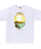 Bape A Rising Ape Tropical White Tee