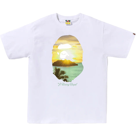 Bape A Rising Ape Tropical White Tee