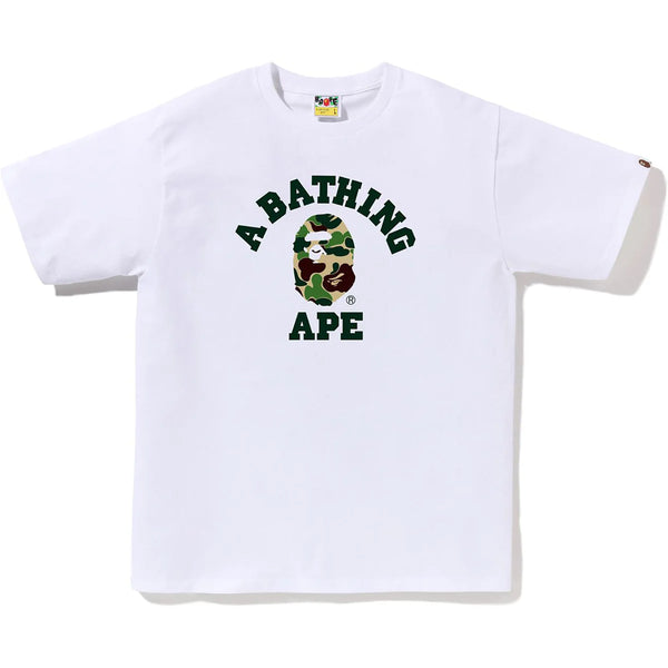 Bape Basic Camo College White Tee