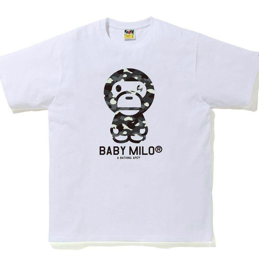 Bape GID Baby Milo White Tee – Courtside Kicks