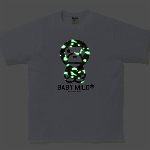 Bape GID Baby Milo White Tee