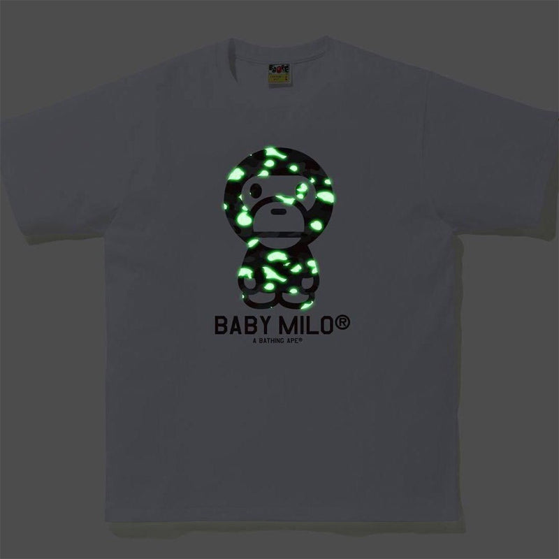 Bape GID Baby Milo White Tee