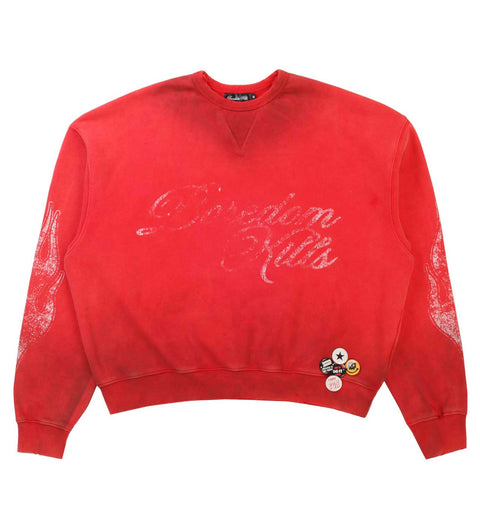 Boredom Kills Signature Red Crewneck