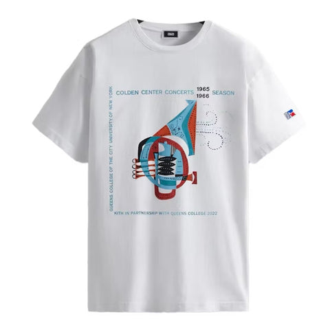 Kith Russell Athletic Queens College Jazz Vintage White Tee