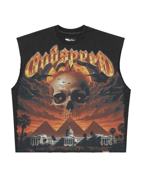 Godspeed Echoes Empire Black Sleeveless Tee