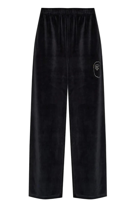 Bape Black Shark Velvet Sweatpants