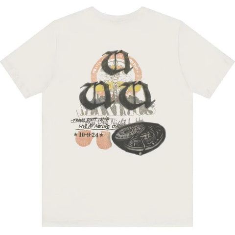 Travis Scott Utopia Met Life White Tee