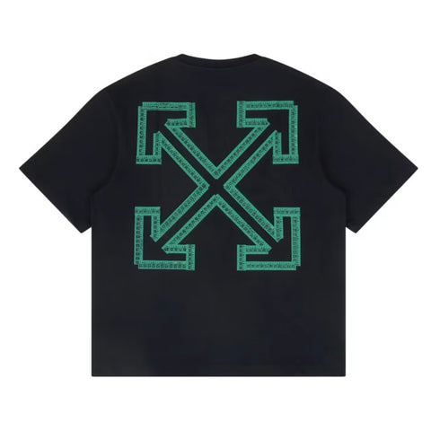 Off-White Skate Arrow Tape Fit Black Tee