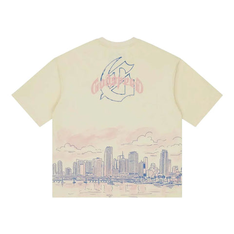 Godspeed Miami Skyline Bone Tee