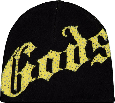 Godspeed OG Logo Black/Yellow Studded Beanie