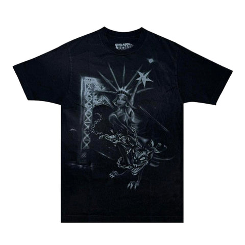 Travis Scott Met Life Liberty Black Tee