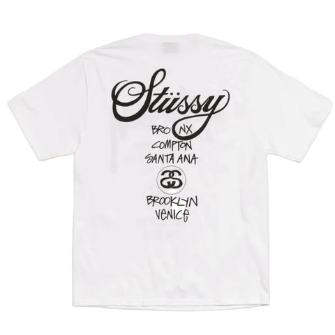 Stussy World Tour White Tee