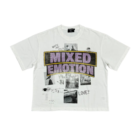 Mixed Emotion Lost Identity White Tee
