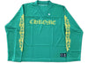 Chrome Hearts Sports Mesh Warm Up Green/Yellow L/S Jersey