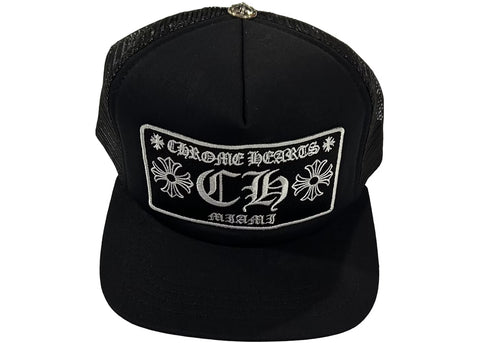 Chrome Hearts CH Miami Black Trucker